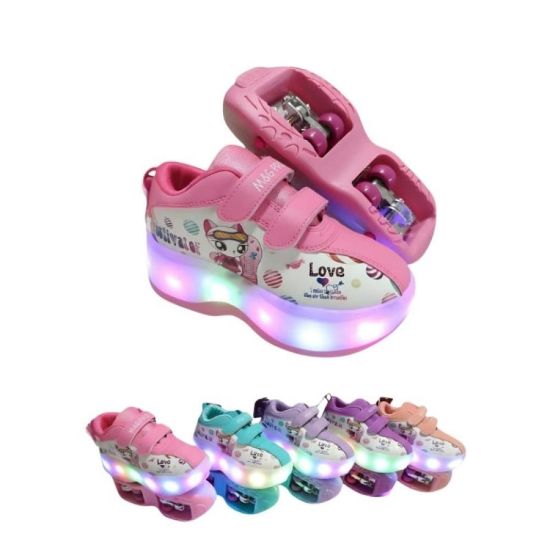 صورة سكوتر تزلج رياضي باربع عجلات – مقاس  (من 28 إلى 39)